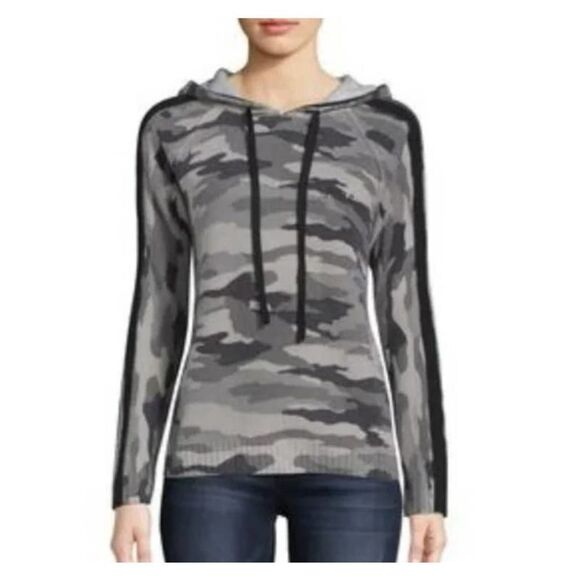 PRVLG threads of privilege 100% cashmere cami sweater hooded xs - Picture 1 of 9